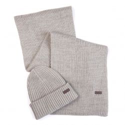 Barbour-Crimdon Beanie Scarf Gift Set Grey-222MMGS0019-GY31