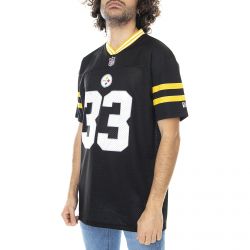 New Era-NFL Logo T-Shirt - Black - Maglietta Collo a V Uomo Nera-12572535