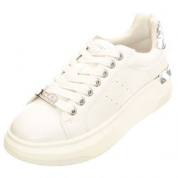Steve Madden-Womens Glacial White Low-Profile Shoes-SMPGLACIAL-WHTSIL