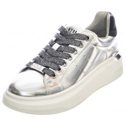 Steve Madden-Womens Glacial Silver Mer Lace-Up Low-Profile Shoes-SMPGLACIAL-SILMET