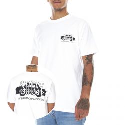 Stussy-Mens Taxi Cab White Crew-Neck T-Shirt-1904694-WHIT