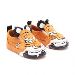 Vans-Toddler Slip-On V Wild Tiger Project Cat / Tiger Low-Profile Shoes-VN0A5KRQ9FA1