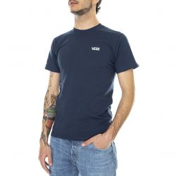 Vans-Mens Left Chest Logo Plus Dress Blues Crew-Neck T-Shirt-VN0A54TFLKZ1