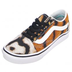 Vans-Unisex Youth ComfyCush Old Skool (Discovery) Project Cat / Multi Tiger Shoes-VN0A4U1Q9A91