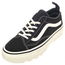 Vans-Mens UA Sentry Old Skool WC Canvas Black/ Marshmallow Lace-Up Low-Profile Shoes-VN0A5KR3VQE1