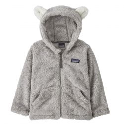 Patagonia-Baby Furry Friends Hoody Salt Grey - Giacca Invernale con Cappuccio Bambini Grigia-61155-SGRY