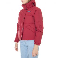 Patagonia-W's Downdrift Jkt Wax Red - Giacca Invernale con Cappuccio Donna Rossa-20625-WAX