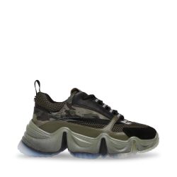 Steve Madden-City Soul Camo Multicolor - Scarpe Stringate Profilo Basso Donna Camo / Multicolore-SMPCITY SOUL-CAMMLT