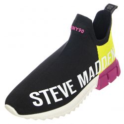 Steve Madden-Womens District Black Multi Low-Profile Slip-On Shoes-SMPDISTRICT-BLKMLT