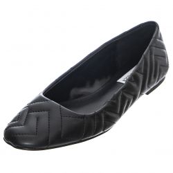 Steve Madden-Qupid Black Flat Ballet Shoes-SMSQUPID-BLK