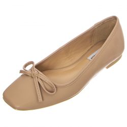 Steve Madden-Womens Queenly Nude Flat Shoes-SMSQUEENLY-NUD
