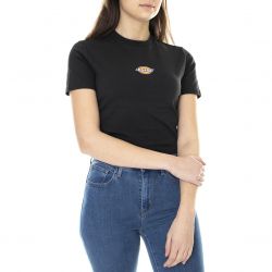 Dickies-Womens Maple Valley Black Crew-Neck T-Shirt-DK0A4XPOBLK1
