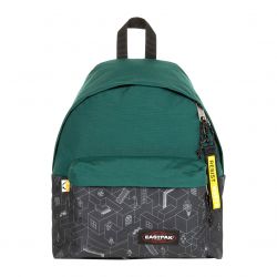 Eastpak-Padded Pak'R Dark Green / Multicoloured Resist W24 Backpack-EK000620O541