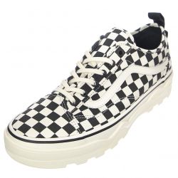 Vans-Mens UA Sentry Old Skool WC Checkerboard / Marshmallow / Black Lace-Up Low-Profile Shoes-VN0A5KR3Q4O1