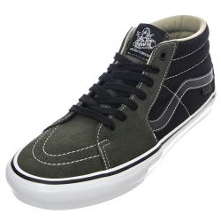Vans-Mens Skate Grosso Mid Forest Night Lace-Up Low-Profile Shoes-VN0A5FCG98O1