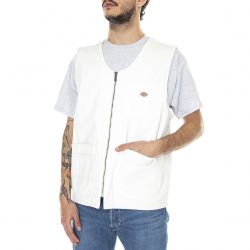 Dickies-Mens Duck Canvas Stone Washed Cloud Summer Vest Jacket-DK0A4XMMC431