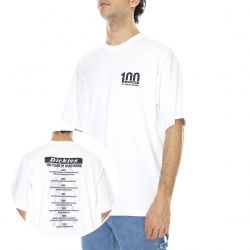 Dickies-Mens Dickies 100 Logo White T-Shirt-DK0A4XO3WHX1