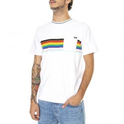 Vans-Mens Vans Pride Knit Crew White T-Shirt-VN0A7SOJWHT1