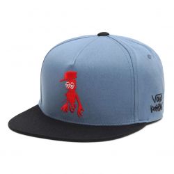 Vans-Krooked by Natas For Ray Hat Aegean Blue Baseball Hat-VN0A7SC8V5Q1