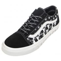 Vans-Mens UA Old Skool PMA Black / True White Lace-Up Low-Profile Shoes-VN0A7Q2JBCH1