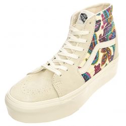 Vans-Womens UA SK8-Hi Tapered Stackfo Paisley Bloom Turtledove Lace-Up Shoes-VN0A7Q5PDJR1
