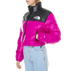 The North Face-W' Nuptse Jacket Fuchsia / Black - Giacca Invernale Donna Viola-NF0A5GGE146