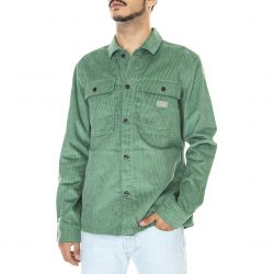 Dickies-Mens Higginson Shirt LS Dark Ivy