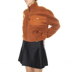Dickies-Red Chute Fleece Gingerbread - Giacca Invernale Donna Marrone