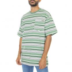 Dickies-Mens Westover Stripe Tee Dark Ivy T-Shirt