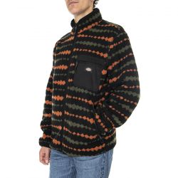 Dickies-Mens Falkville Fleece Black Zip-Up Sweatshirt