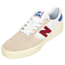 New Balance-Mens Numeric Skateboarding White / Red Leather / Textile Shoes-NM272BAB