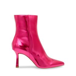 Steve Madden-Womens Jazelle Fuchsia Ankle Boots-SMSJAZELLE-FUC