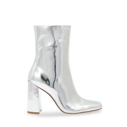 Steve Madden-Womens Fulton Silver Ankle Boots-SMSFULTON-SIL
