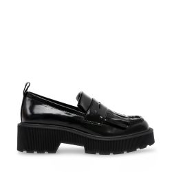 Steve Madden-Womens Marleigh Black Loafer Shoes-SMSMARLEIGH-BLK
