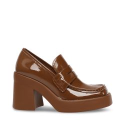 Steve Madden-Utmost Cognac Pat - Mocassini Donna Marroni-SMSUTMOST-COG