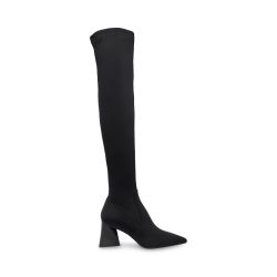 Steve Madden-Womens Evermore Black Fabr Black Boots-SMSEVERMORE-BLA