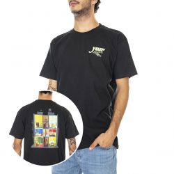 Huf-Mens At Home S/S Tee Black T-Shirt-TS01822-BLACK