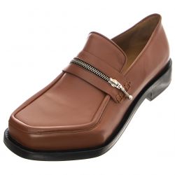 MAGLIANO-Mens Monster Zipped Brown Loafer Shoes-MAXMSO02LF02-LTR001