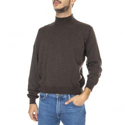 MAGLIANO-Mens Lupetto Brown Turtleneck Sweater-MAXMKN10YA02-M58209180-GL80-6