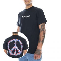 Usual-Peace - Maglietta Girocollo Uomo Nera