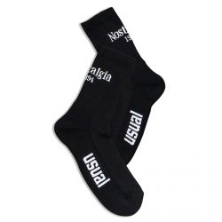 Usual-Nos Medium Profile Black Socks