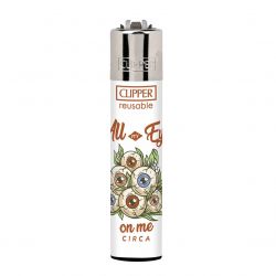 C1rca-Clipper Circa - All Eyes On Me White / Multi Reusbale Lighter
