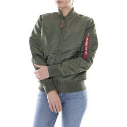 Alpha Industries-W Ma-1 Vf 59 Sage Green - Giacca Bomber Donna Verde Militare-133009-01
