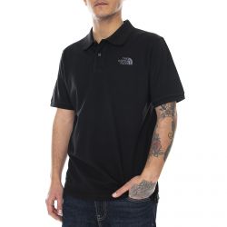The North Face-Mens Logo Black Polo Shirt-T0CG71JK3