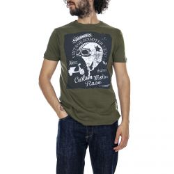 Merc-Mens Daltrey Kinz Helmet Green T-Shirt-MR1716104-605
