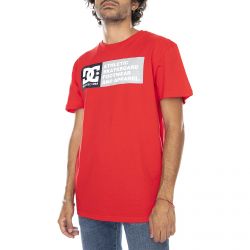 DC-Vertical Zone 2 T-shirt - Racing Red - Maglietta Girocollo Uomo Rossa-EDYZT03904-RQR0