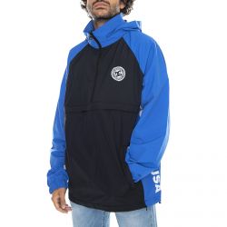 DC-Milford Jacket - Blue / Black - Giacca Estiva con Cappuccio Uomo Blu / Nera-EDYJK03233-KVJ0