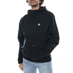 DC-Streford Jacket - Black - Giacca Estiva con Cappuccio Uomo Nera-EDYJK03241-KVJ0