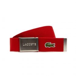 Lacoste-Logo Belt - Red - Cintura Rossa-RC2012-240