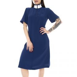 Lacoste-Tb7 Zip Dress - Blue - Abito Donna Blu-EF4481-TB7